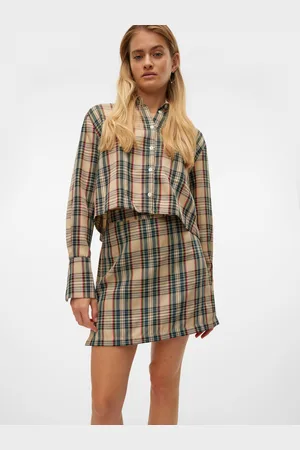 VERO MODA Sncourteney Cintura Alta Minifalda