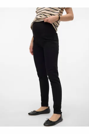 Mama;licious Jeggings Corte Skinny Cintura Extraalta