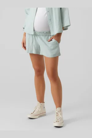 Mama;licious Shorts Corte Regular Tiro Medio