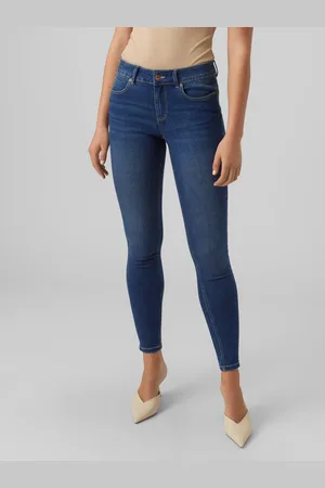 VERO MODA Vmsela Talle Medio Corte Slim Vaqueros