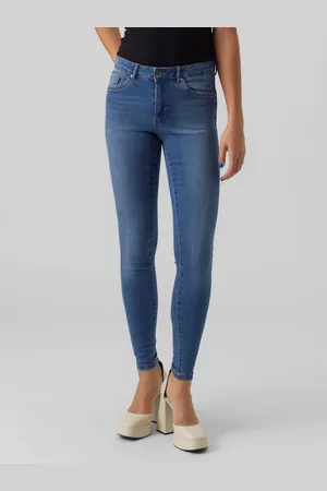 VERO MODA Vmalia Talle Medio Corte Slim Vaqueros