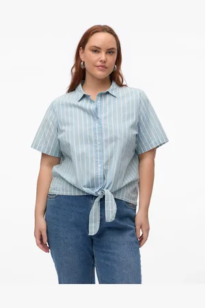 VERO MODA Vmcleonie Camisa Vaquera