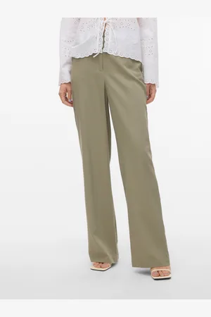 VERO MODA Vmdinna Cintura Alta Pantalones
