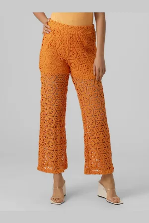 VERO MODA Vmsunshine Tiro Alto Pantalones