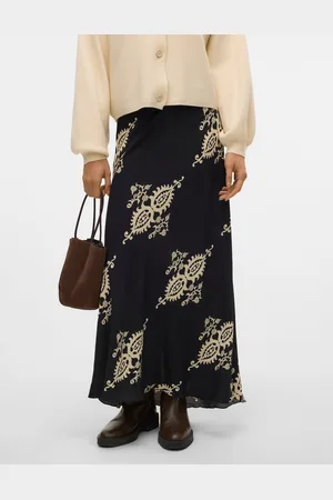 VERO MODA Vmque Cintura Alta Falda Larga