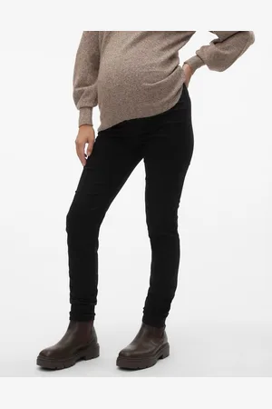 Mama;licious Jeggings Corte Slim Cintura Alta