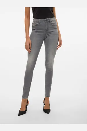 VERO MODA Vmflash Talle Medio Corte Skinny Vaqueros