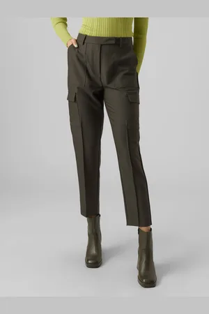VERO MODA Vmnyla Tiro Alto Pantalones