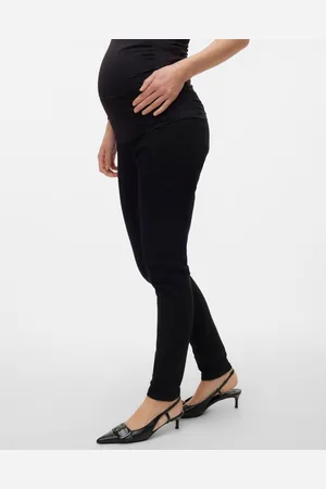 Mama;licious Jeggings Corte Skinny Cintura Extraalta
