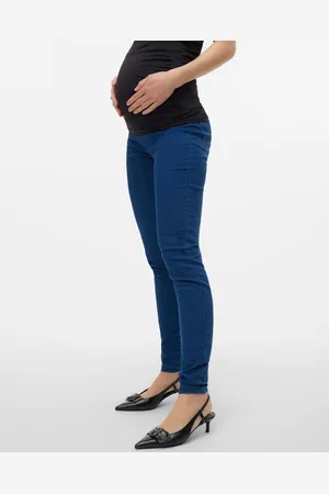 Mama;licious Jeggings Corte Skinny Cintura Extraalta