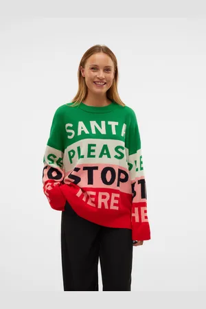 VERO MODA Vmsantatext Pulóveres