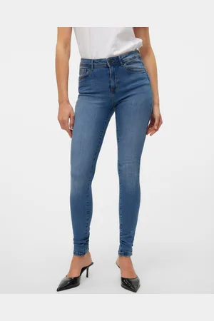 VERO MODA Vmtanya Talle Medio Corte Skinny Vaqueros