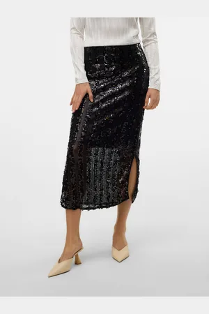 VERO MODA Vmefa Cintura Media Falda Larga
