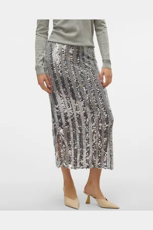 VERO MODA Vmefa Cintura Media Falda Larga