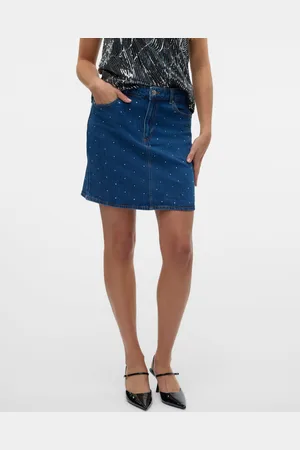 VERO MODA Vmtessa Cintura Alta Falda Corta