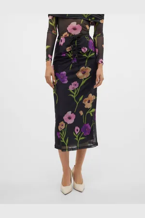 VERO MODA Sntrina Cintura Media Falda Larga