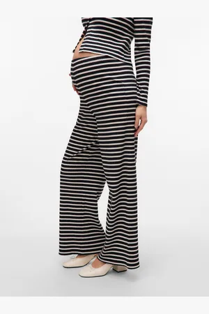 Mama;licious Pantalones Corte Regular Tiro Alto
