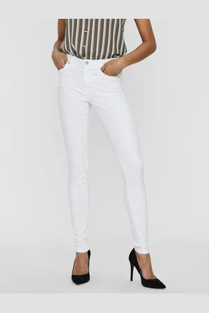 VERO MODA Vmtanya Talle Medio Corte Skinny Vaqueros