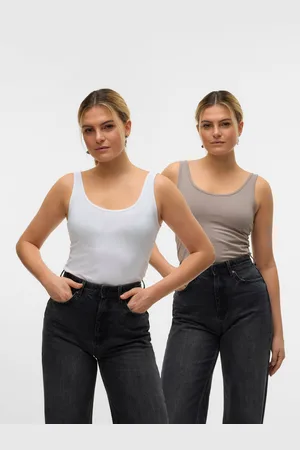 VERO MODA Vmmaxi 2-pack Camisetas De Tirantes