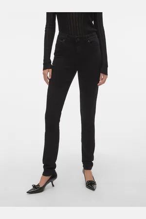 VERO MODA Vmjune Talle Medio Corte Slim Vaqueros