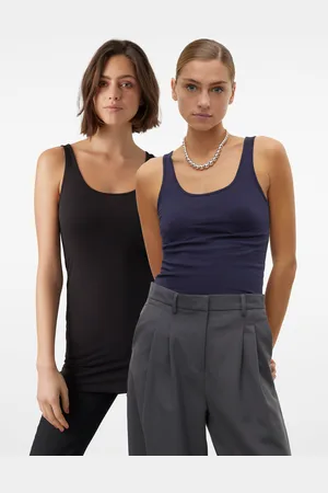 VERO MODA Vmmaxi 2-pack Camisetas De Tirantes