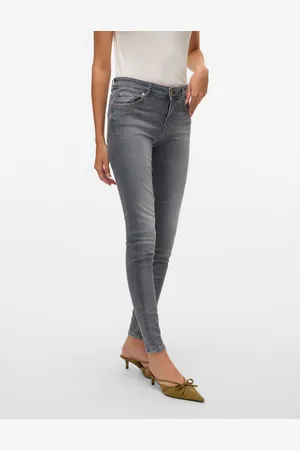 VERO MODA Vmlux Talle Medio Corte Slim Vaqueros