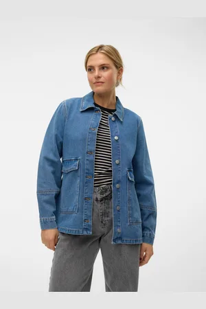 VERO MODA Vmenya Chaqueta Vaquera