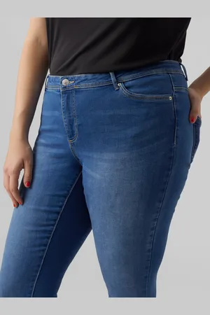 VERO MODA Vmcfanya Talle Medio Corte Slim Vaqueros