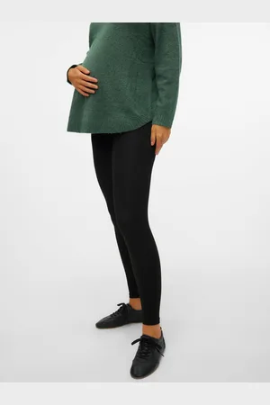 Mama;licious Leggings Corte Slim Tiro Alto