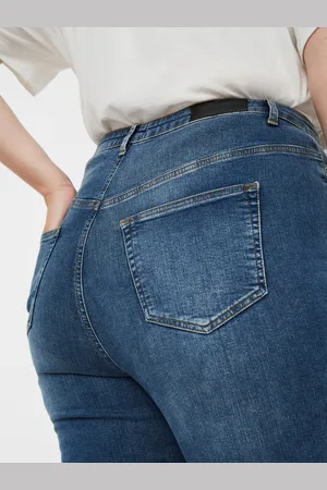 VERO MODA Vmlora Tiro Alto Corte Skinny Vaqueros