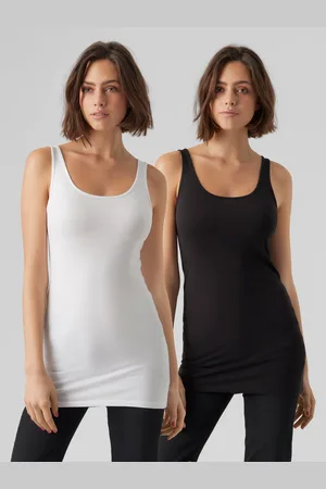 VERO MODA Vmmaxi 2-pack Camisetas De Tirantes