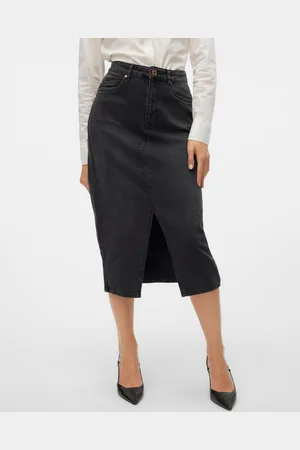 VERO MODA Vmveri Cintura Alta Falda Midi