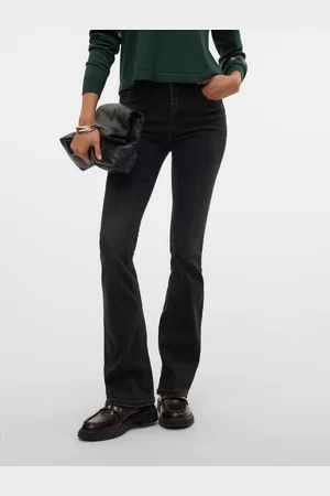 VERO MODA Vmflash Talle Medio Corte Flared Vaqueros