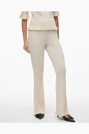 VERO MODA Vmjade Tiro Alto Pantalones