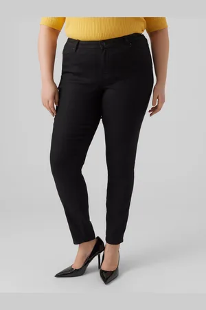 VERO MODA Vmrudy Cintura Media Corte Slim Vaqueros