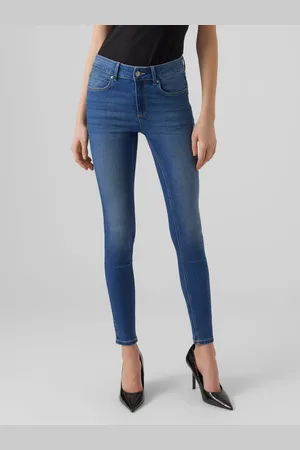 VERO MODA Vmsela Talle Medio Corte Slim Vaqueros