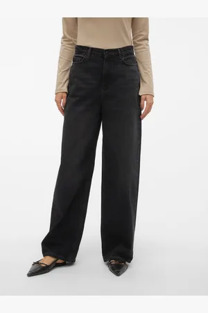 VERO MODA Vmtaylor Talle Medio Corte Baggy Vaqueros