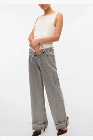 Mama;licious Vaqueros Corte Wide Leg Cintura Baja