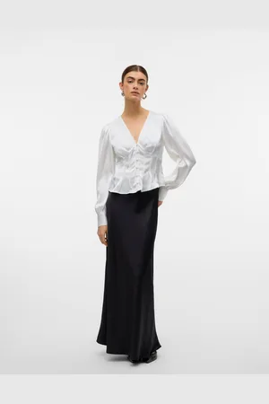 VERO MODA Awbea Cintura Alta Falda Larga