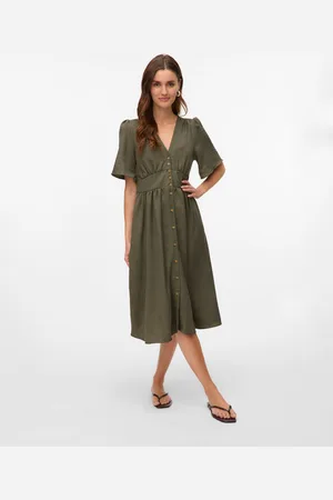 VERO MODA Vmmelaney Vestido Midi
