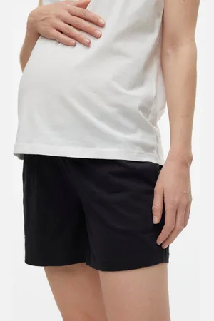 Mama;licious Shorts Corte Loose Tiro Bajo