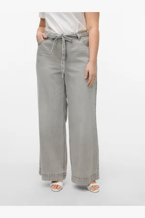 VERO MODA Vmckathy Tiro Alto Corte Wide Leg Vaqueros