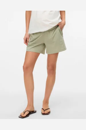 Mama;licious Shorts Corte Loose Tiro Bajo