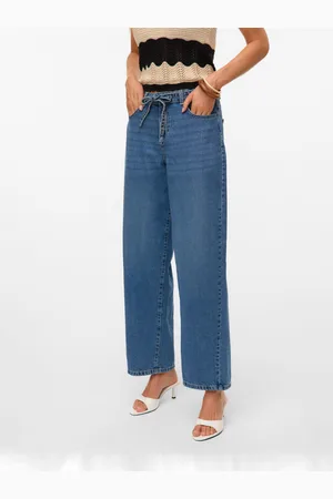 VERO MODA Vmrita Talle Medio Corte Mom Vaqueros