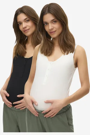 Mama;licious Camisetas De Tirantes Corte Bodycon Cuello En U