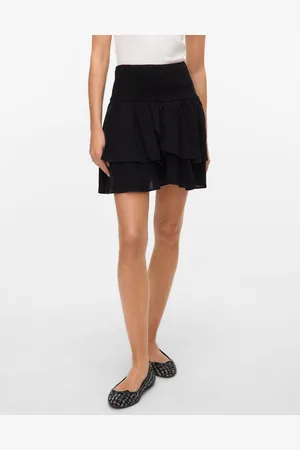 VERO MODA Vmlinn Cintura Alta Falda Corta