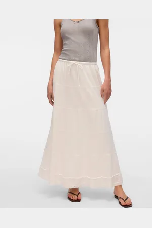 VERO MODA Vmclementine Cintura Alta Falda Larga
