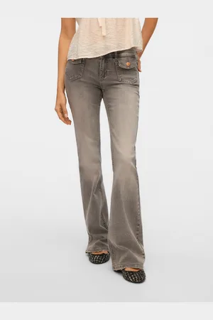 VERO MODA Vmjean Tiro Bajo Corte Flared Vaqueros
