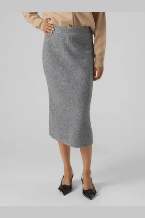 VERO MODA Vmblis Cintura Alta Falda Midi