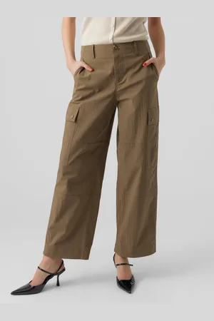 VERO MODA Vmriley Cintura Media Pantalones Cargo